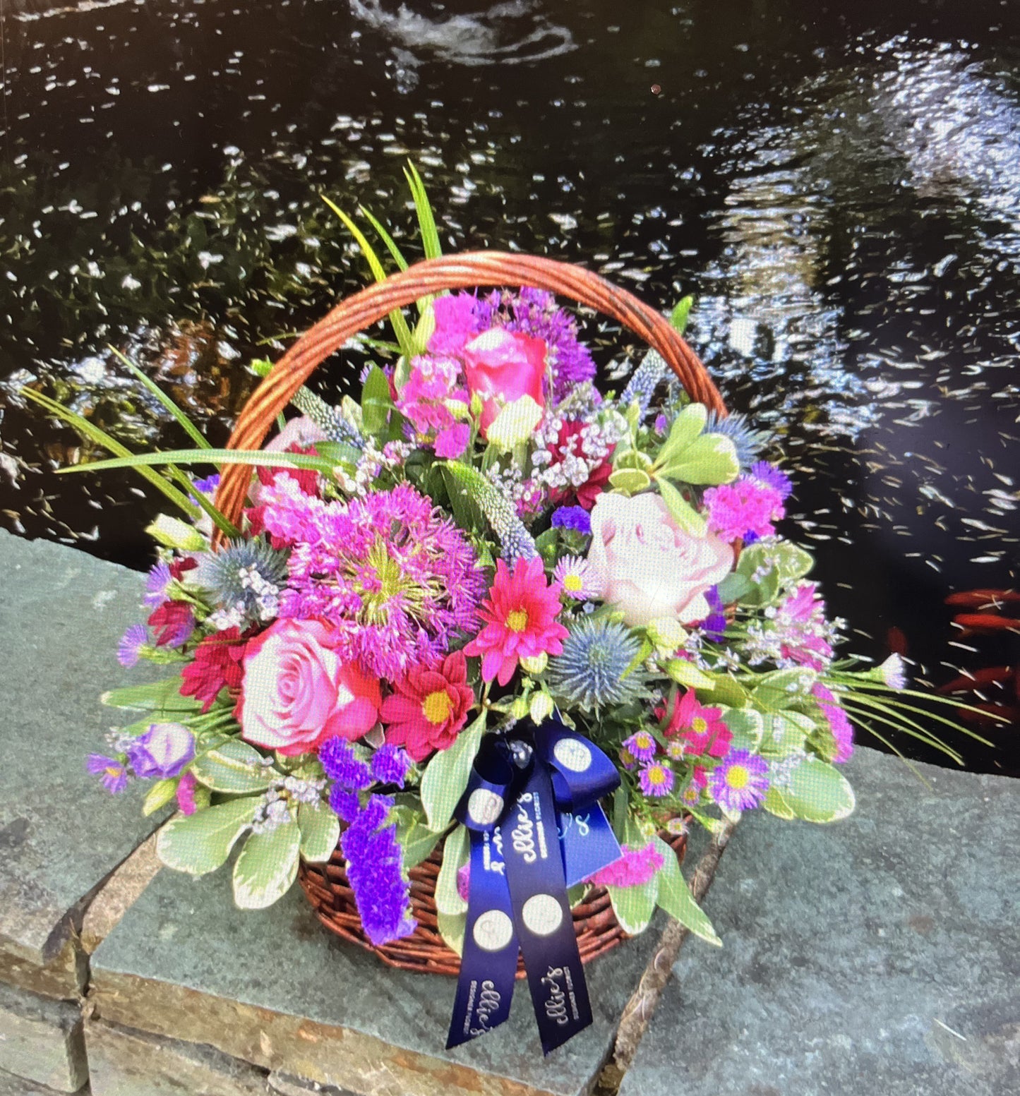 Spring Florist Choice Basket Arrangement